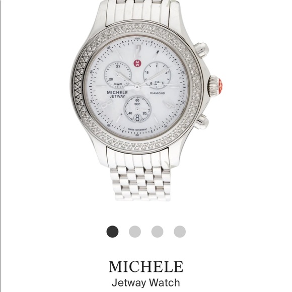 Michele Jetway Diamond Bracelet Watch - Picture 9 of 13